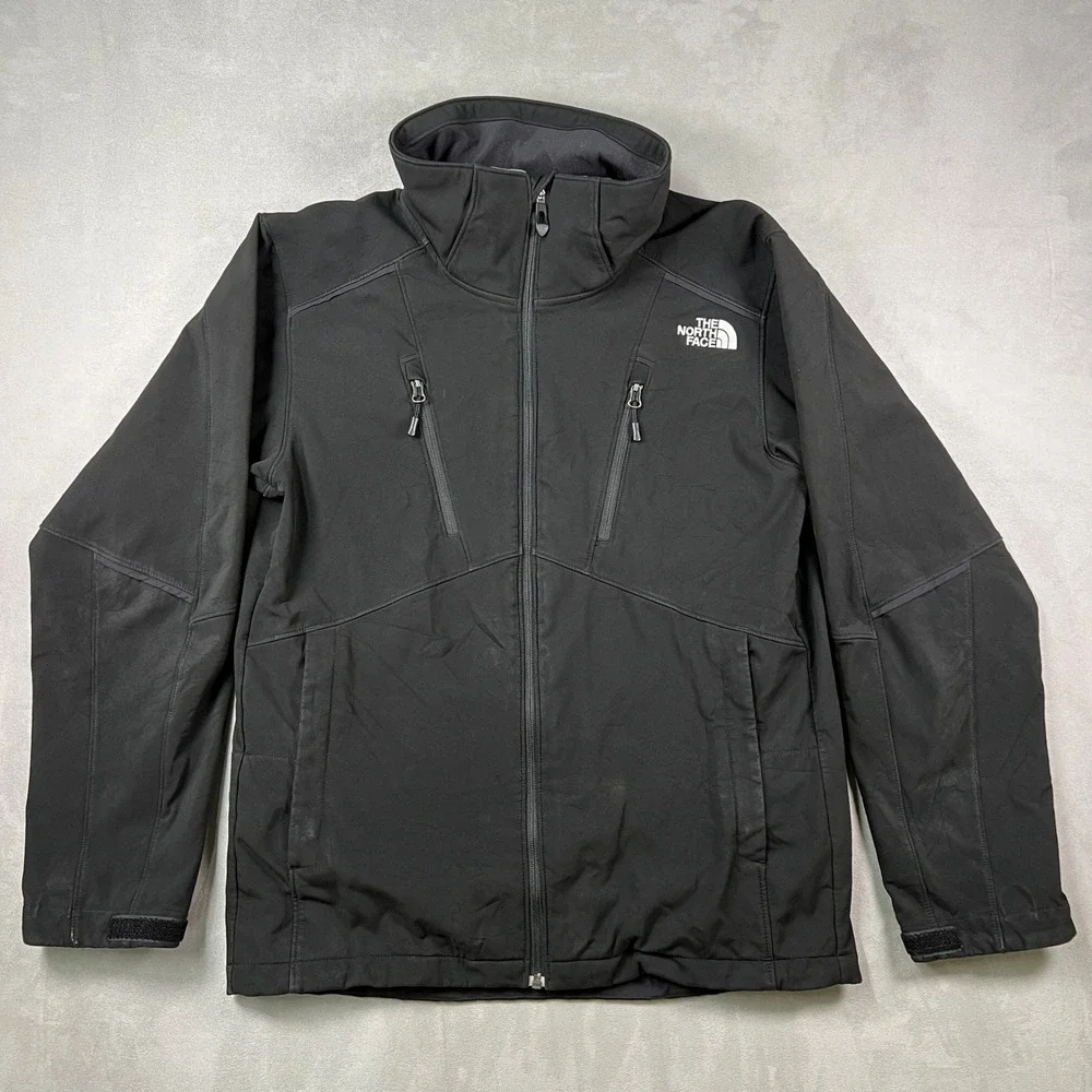 The North‎ Face Apex Bionic Softshell Jacket Mens S Black Full Zip Outdoor